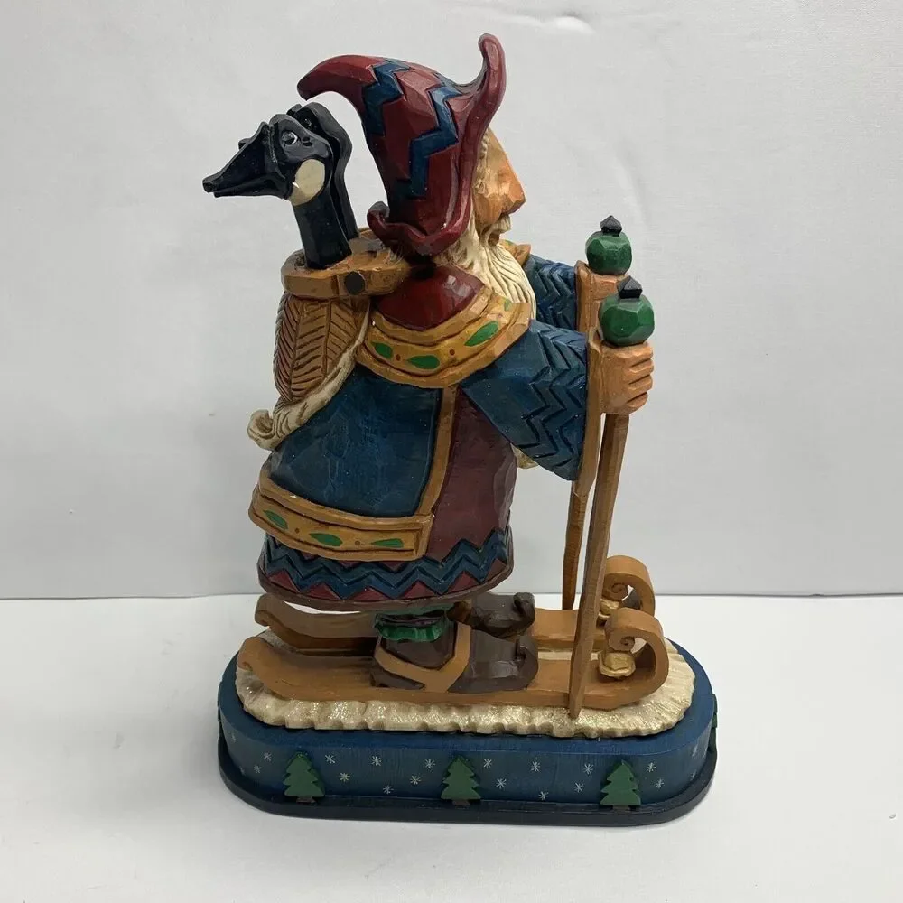 2000  David Frykman Santa On Skis With Geese Take A Gander #184/3500